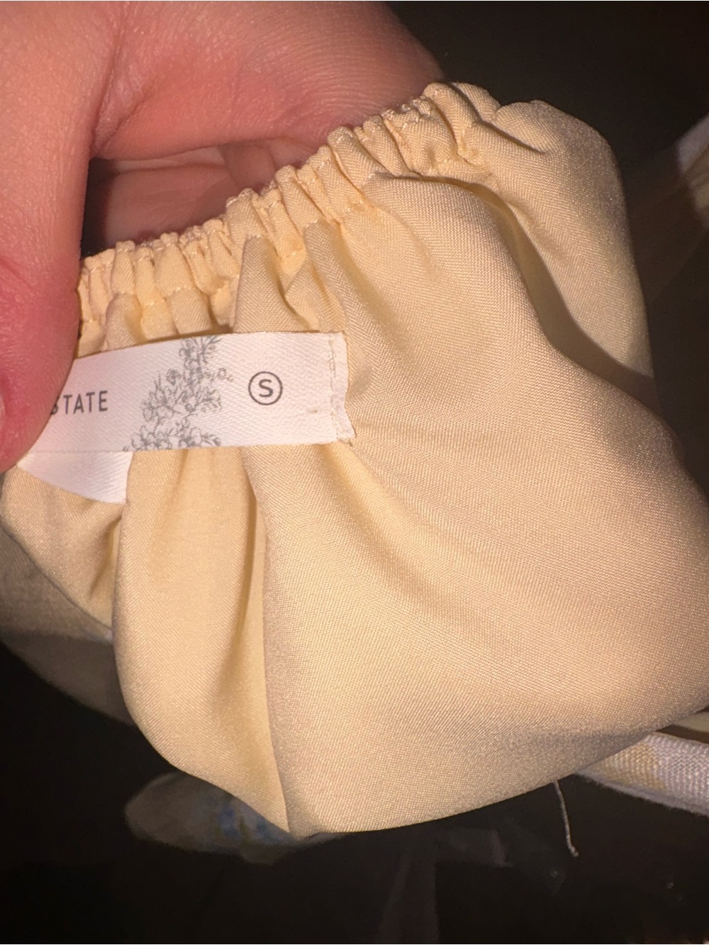 Floral Halter Peplum Top Altard State - Picture 3 of 3